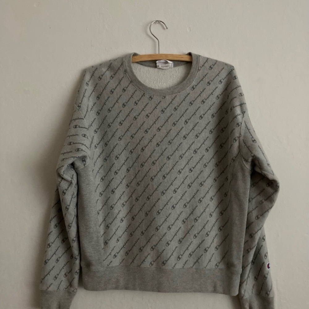 Youth Champion Sweater Gray Casual Comfy Soft